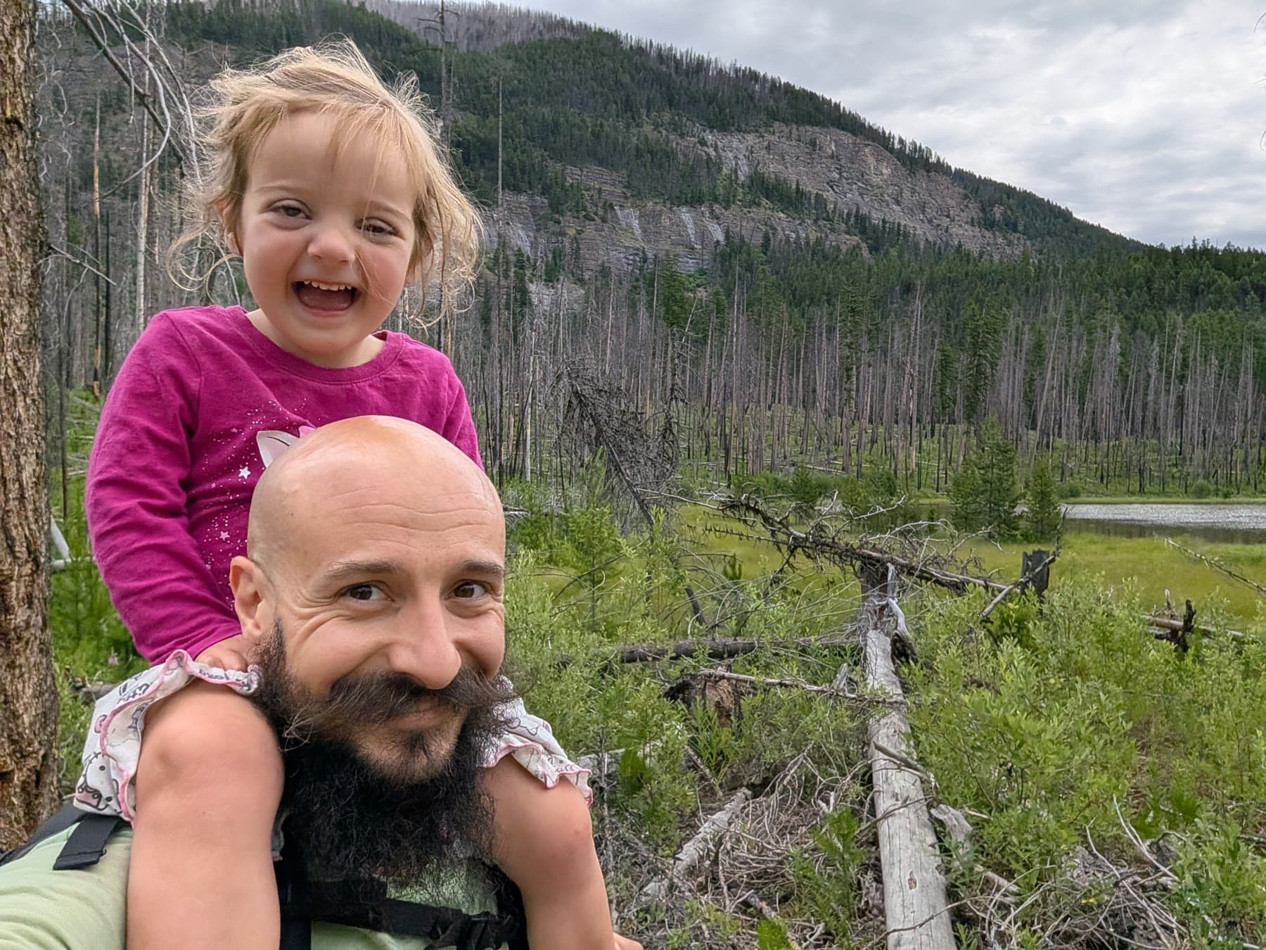 On Dad's Shoulders